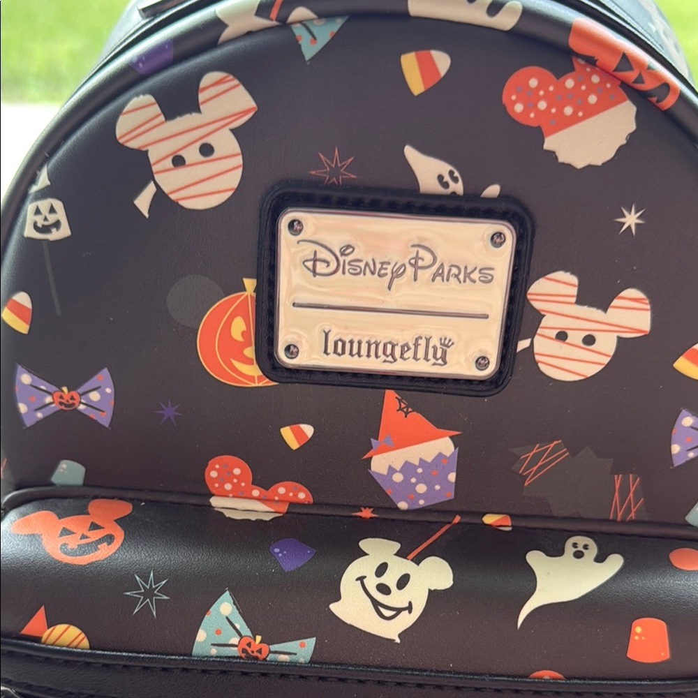 Loungefly Disney Parks Halloween Black Backpack - Picture 6 of 8